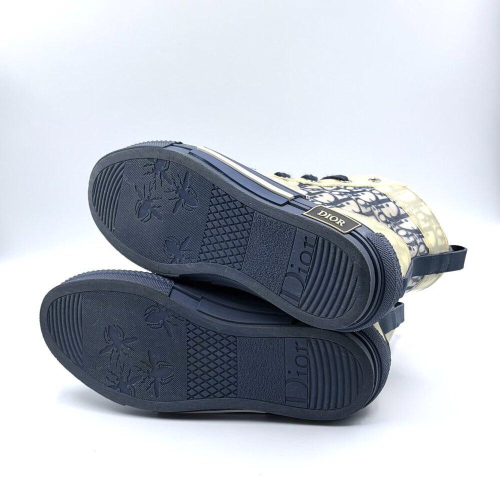 AUTHENTIC - Dior Oblique B23 High Top Logo Sneaker - Picture 9 of 11